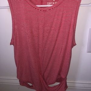 American Eagle Soft & Sexy Striped Crop Tank